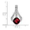 Cushion Gemstone & Diamond Pendants