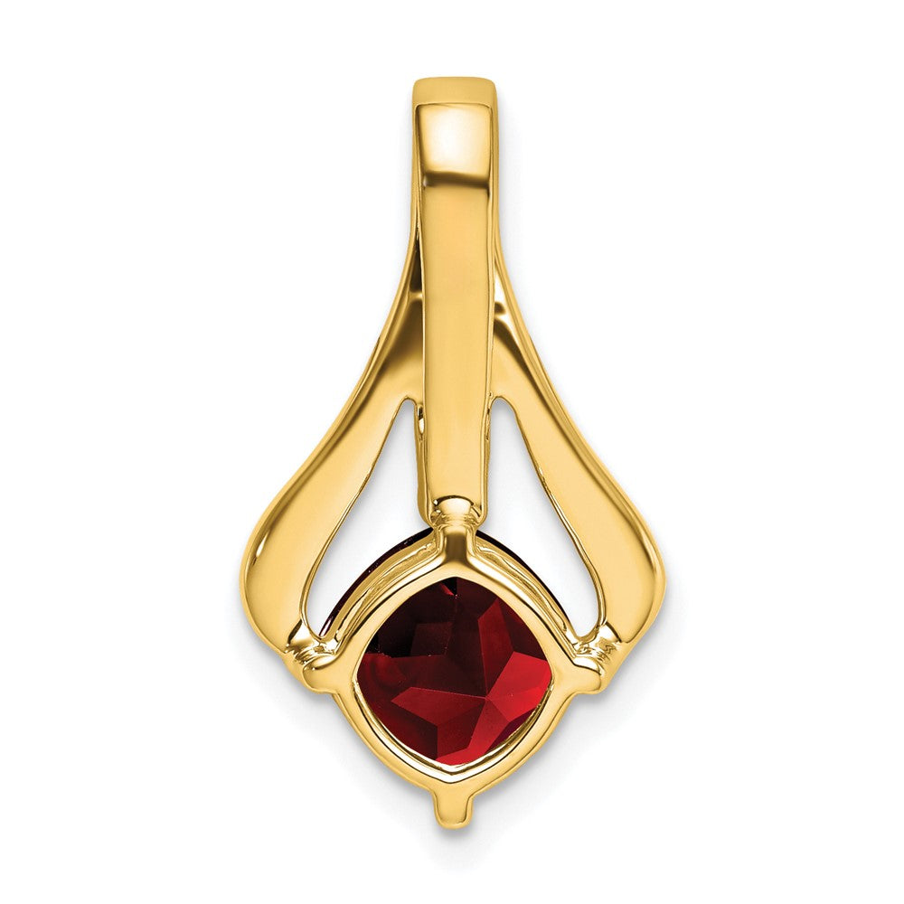 Cushion Gemstone & Diamond Pendants