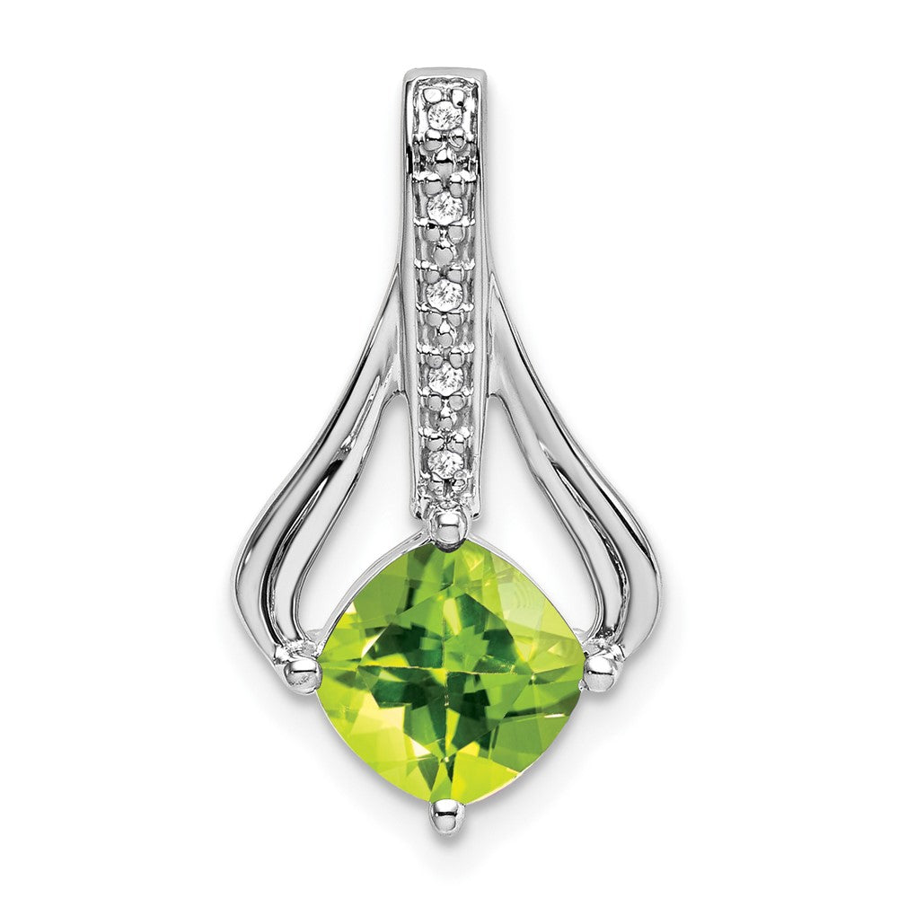 Cushion Gemstone & Diamond Pendants