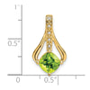 Cushion Gemstone & Diamond Pendants
