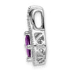 Cushion Gemstone & Diamond Pendants