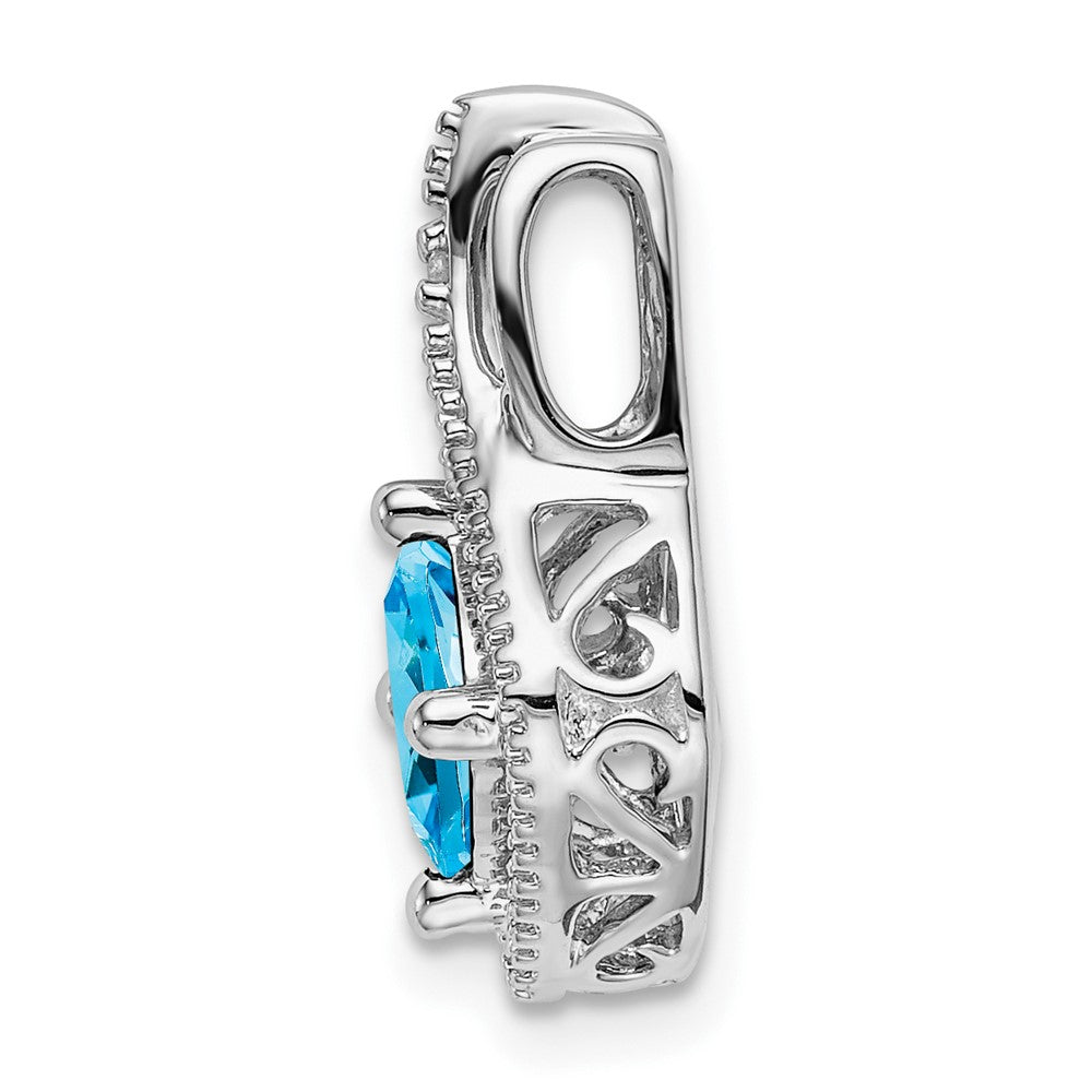 Cushion Gemstone & Diamond Pendants
