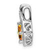 Cushion Gemstone & Diamond Pendants