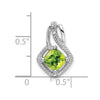 Cushion Gemstone & Diamond Pendants