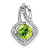 Cushion Gemstone & Diamond Pendants