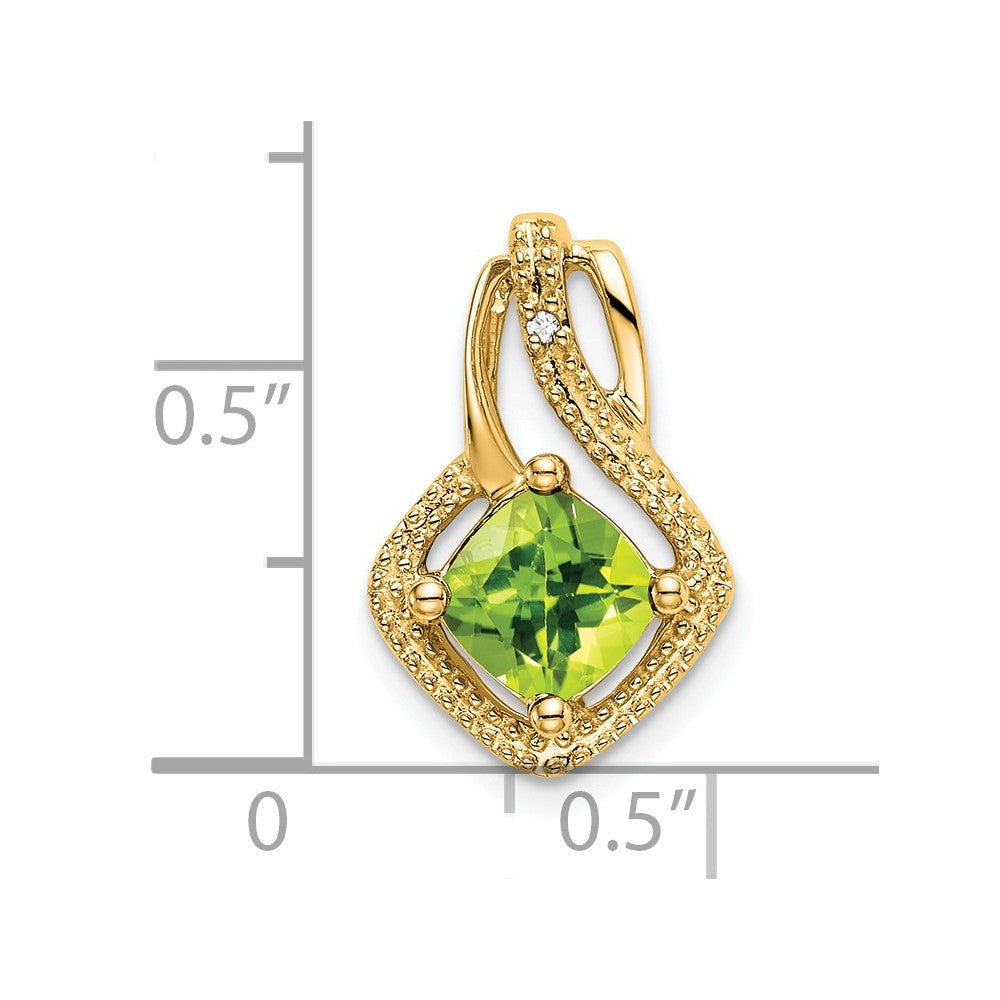Cushion Gemstone & Diamond Pendants