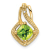 Cushion Gemstone & Diamond Pendants