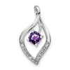 Cushion Gemstone & Diamond Pendants