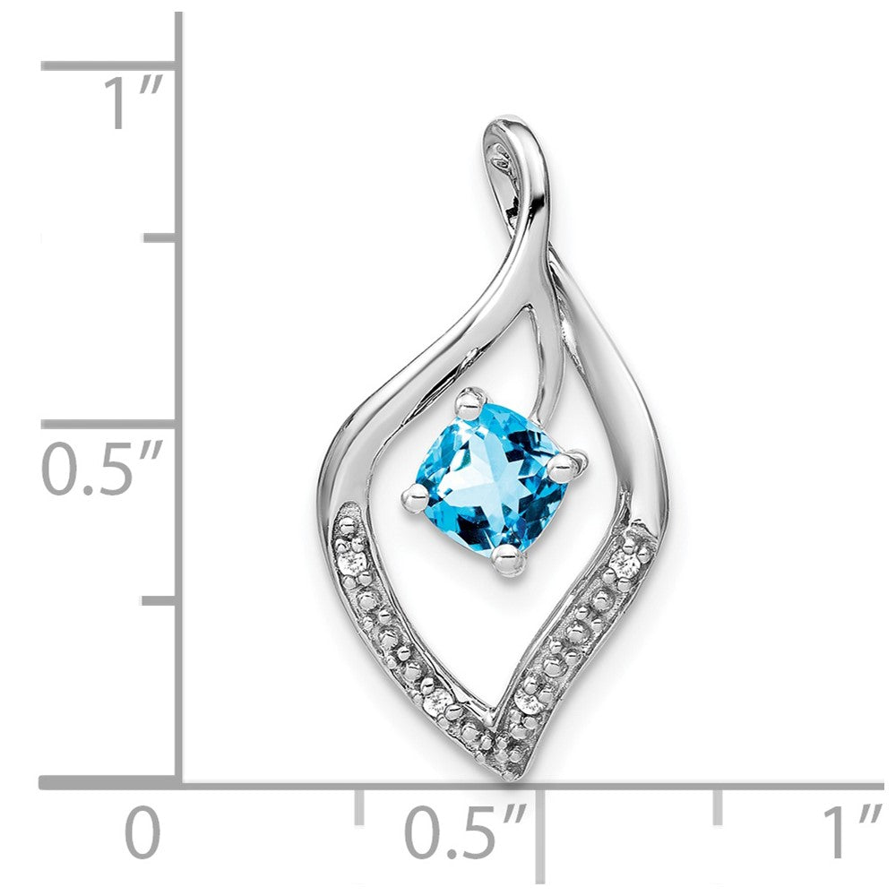 Cushion Gemstone & Diamond Pendants