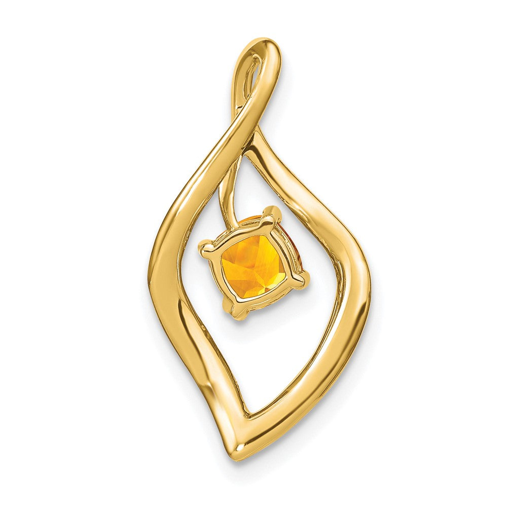 Cushion Gemstone & Diamond Pendants