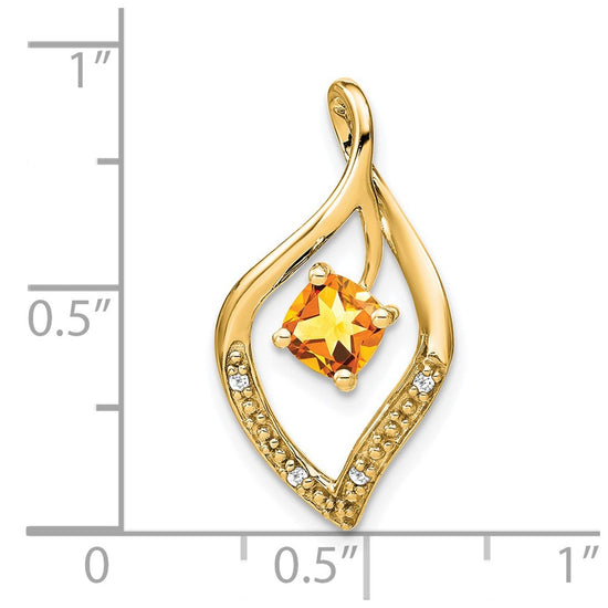 Cushion Gemstone & Diamond Pendants