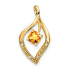 Cushion Gemstone & Diamond Pendants