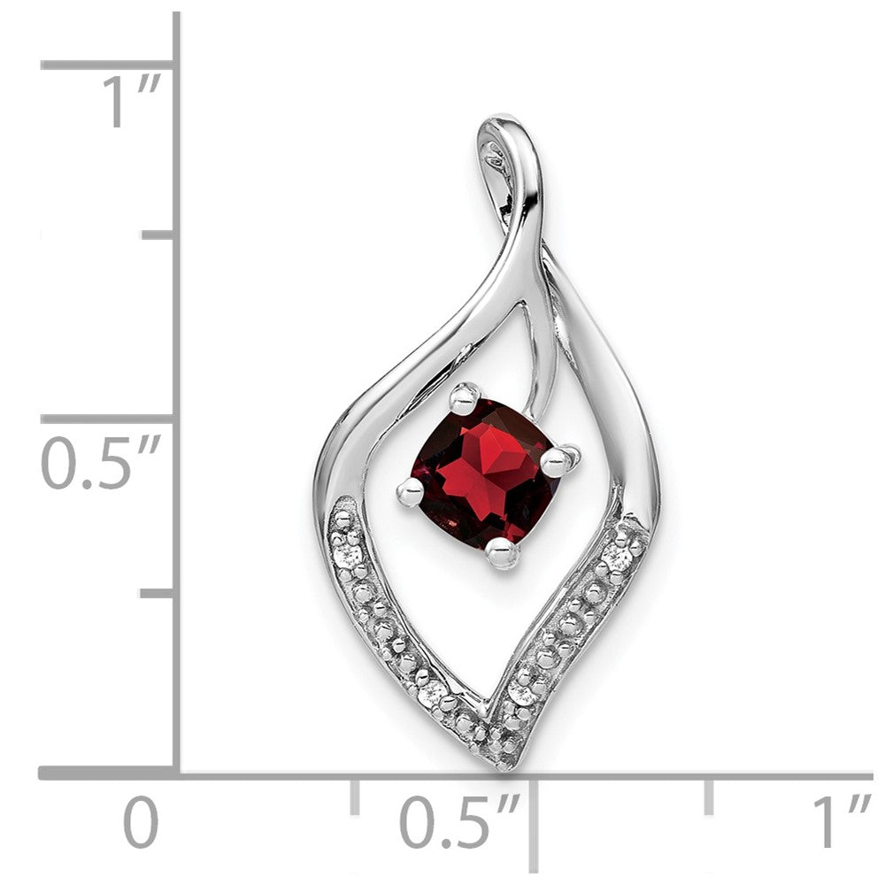 Cushion Gemstone & Diamond Pendants