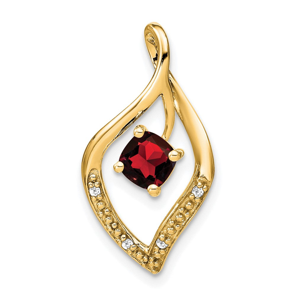 Cushion Gemstone & Diamond Pendants