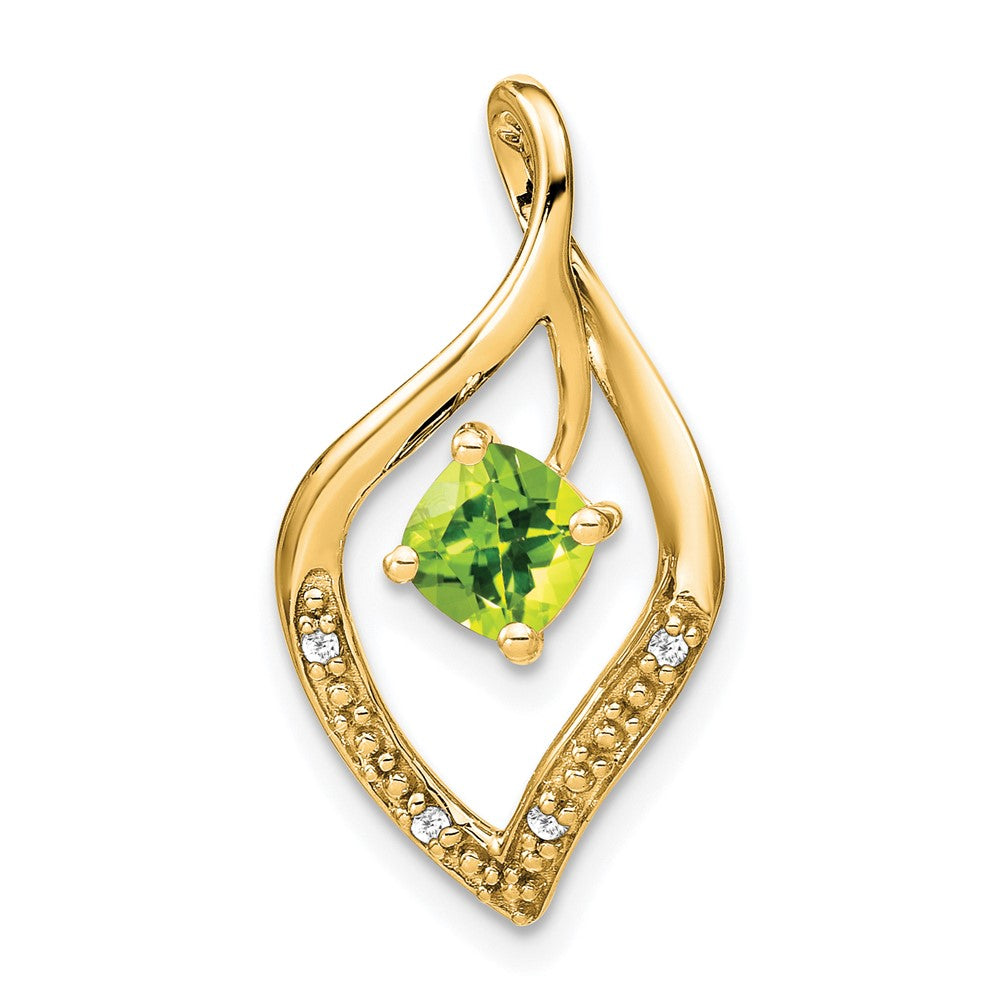 Cushion Gemstone & Diamond Pendants