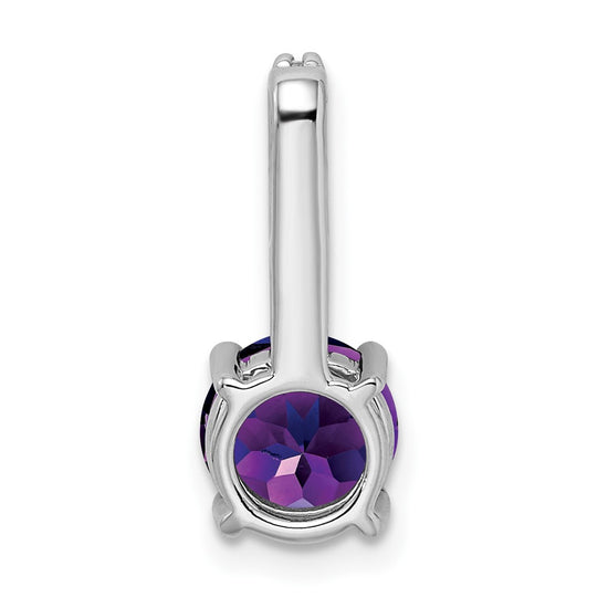 Round Gemstone & Diamond Pendants