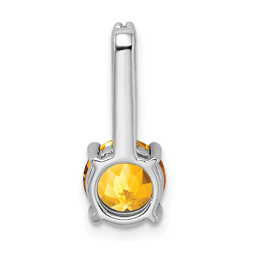 Round Gemstone & Diamond Pendants