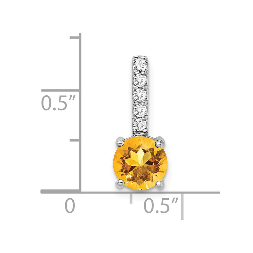 Round Gemstone & Diamond Pendants