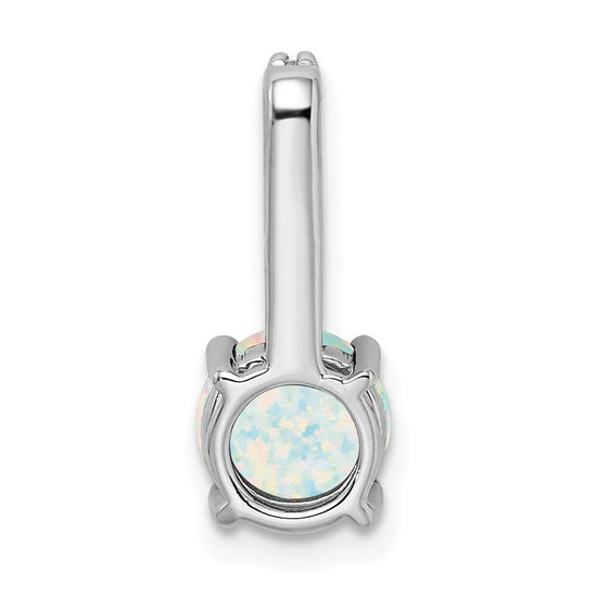Round Gemstone & Diamond Pendants