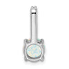 Round Gemstone & Diamond Pendants