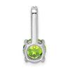 Round Gemstone & Diamond Pendants