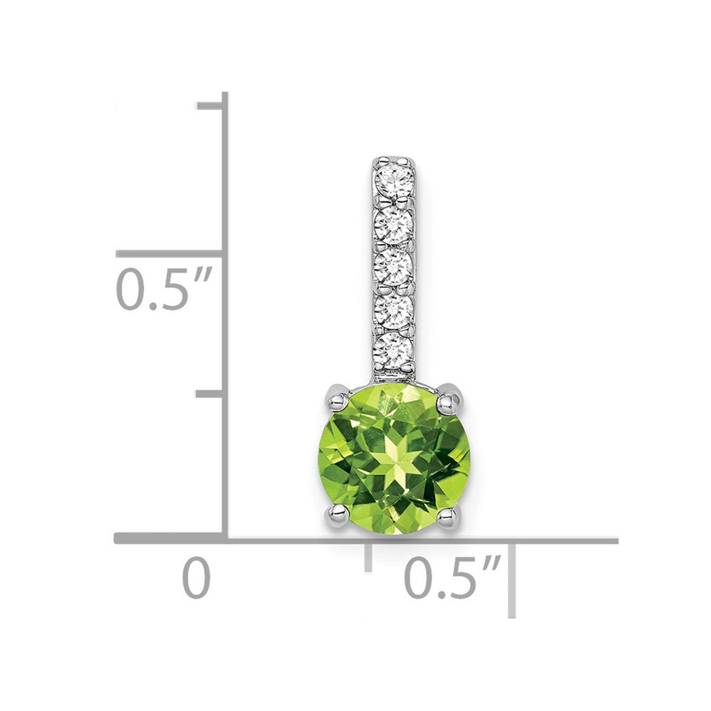 Round Gemstone & Diamond Pendants