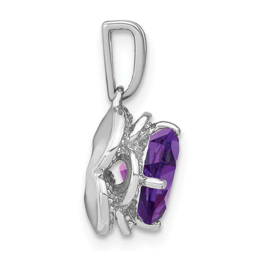 Cushion Gemstone & Diamond Pendants