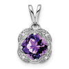 Cushion Gemstone & Diamond Pendants