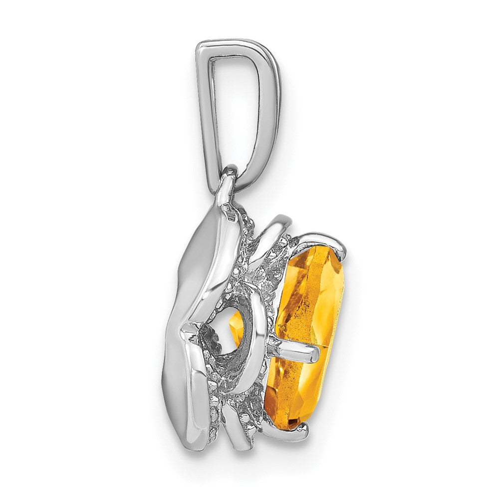 Cushion Gemstone & Diamond Pendants