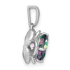 Cushion Gemstone & Diamond Pendants