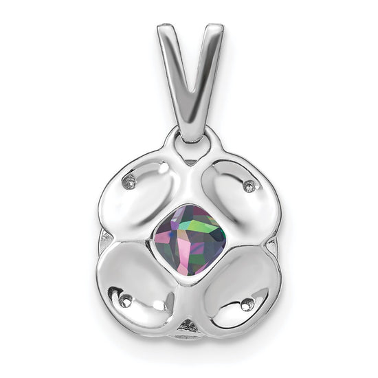 Cushion Gemstone & Diamond Pendants