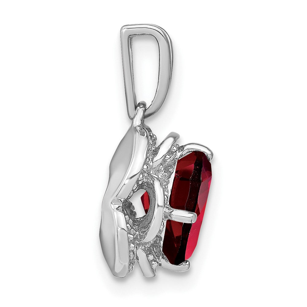 Cushion Gemstone & Diamond Pendants