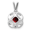 Cushion Gemstone & Diamond Pendants