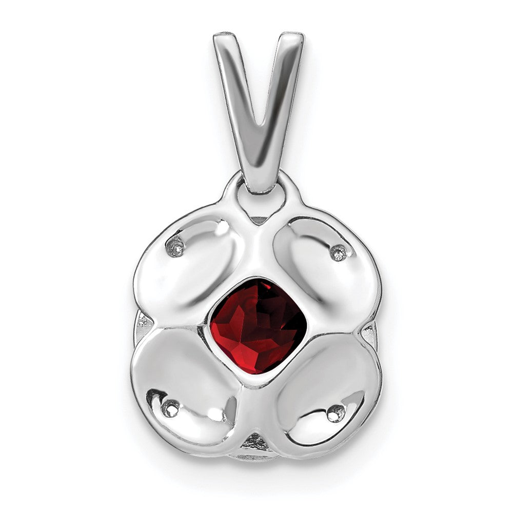 Cushion Gemstone & Diamond Pendants