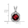 Cushion Gemstone & Diamond Pendants