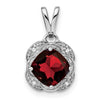 Cushion Gemstone & Diamond Pendants