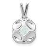 Cushion Gemstone & Diamond Pendants