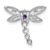 Gemstone & Diamond Dragonfly Chain Slides