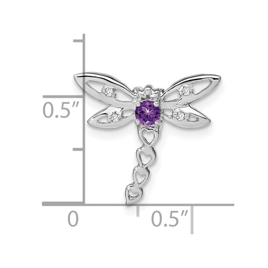 Gemstone & Diamond Dragonfly Chain Slides