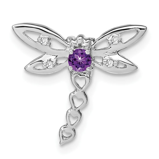 Gemstone & Diamond Dragonfly Chain Slides