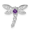 Gemstone & Diamond Dragonfly Chain Slides