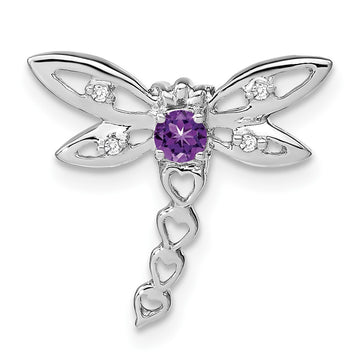 Gemstone & Diamond Dragonfly Chain Slides