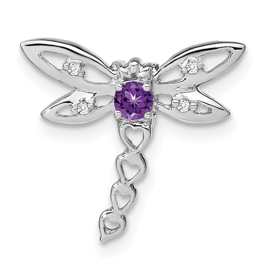 Gemstone & Diamond Dragonfly Chain Slides