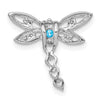 Gemstone & Diamond Dragonfly Chain Slides