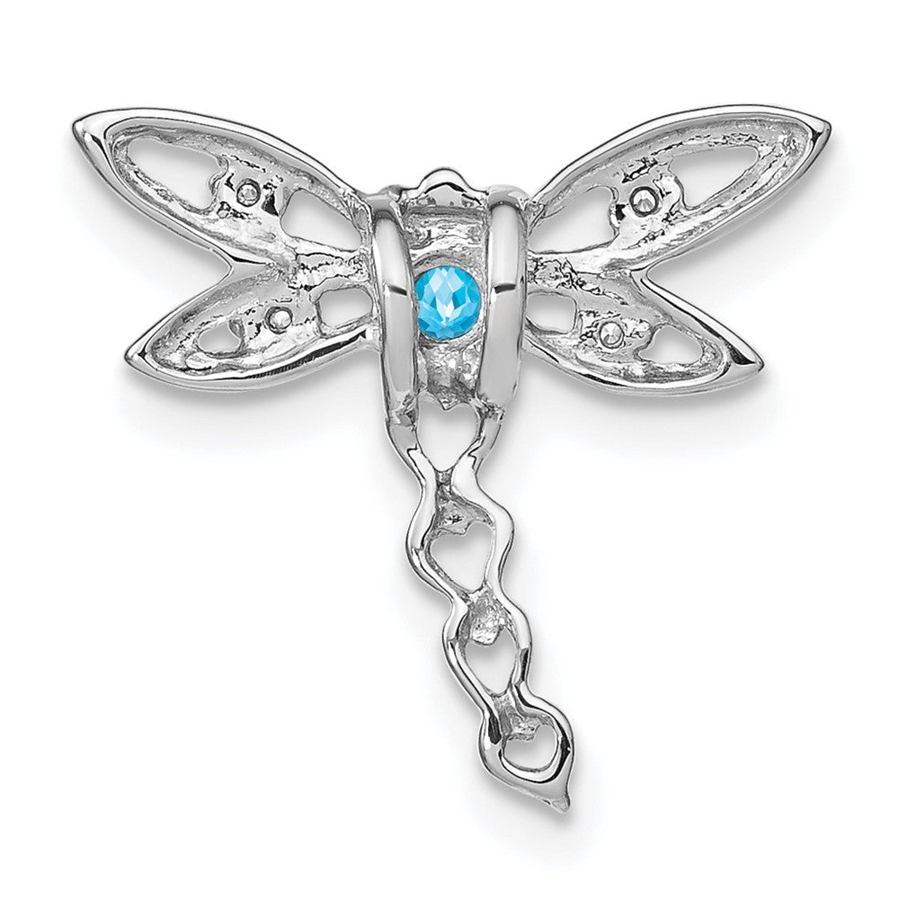 Gemstone & Diamond Dragonfly Chain Slides