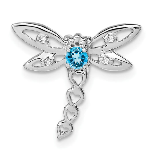 Gemstone & Diamond Dragonfly Chain Slides