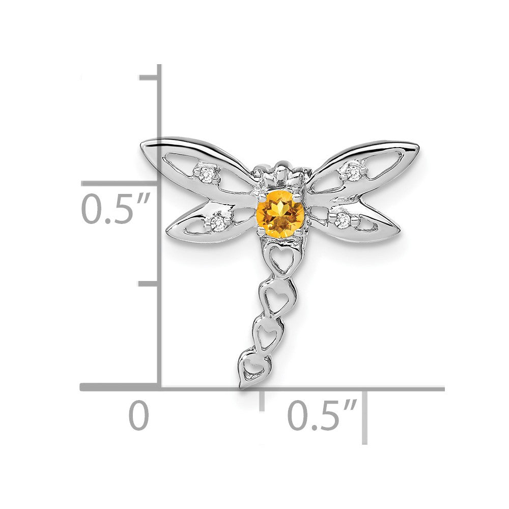 Gemstone & Diamond Dragonfly Chain Slides