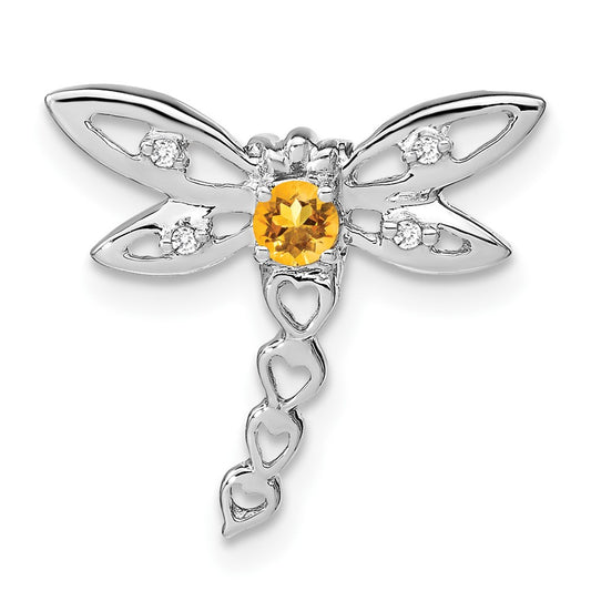 Gemstone & Diamond Dragonfly Chain Slides