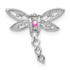Gemstone & Diamond Dragonfly Chain Slides