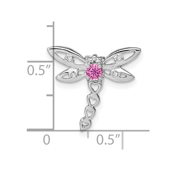 Gemstone & Diamond Dragonfly Chain Slides